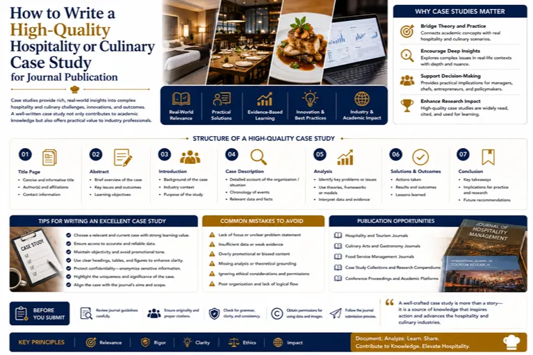 How to Write a High-Quality Hospitality or Culinary Case Study for Journal Publication